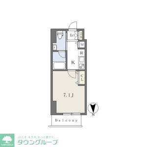 カレント今池(1K/2階)の間取り写真