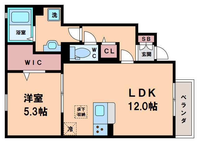 メゾングレージュあびこ(1LDK/1階)の間取り写真
