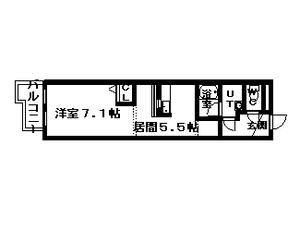 コンパス白石(1DK/3階)の間取り写真