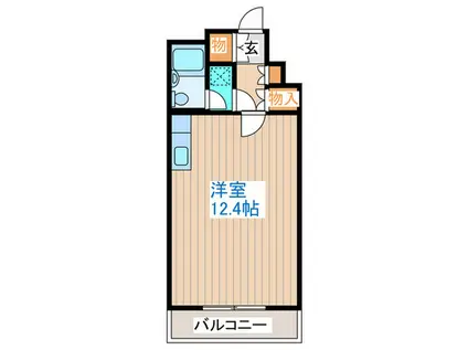 ネオアージュ裏参道(ワンルーム/10階)の間取り写真