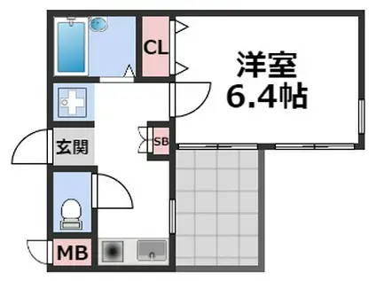 Mプラザ長堀弐番館(1K/7階)の間取り写真