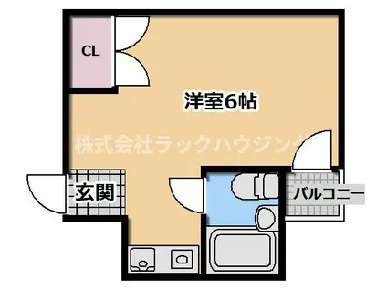 JPアパートメント守口V(ワンルーム/4階)の間取り写真