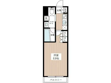 AXAS南蒲田ASYLCOURT(1K/3階)の間取り写真