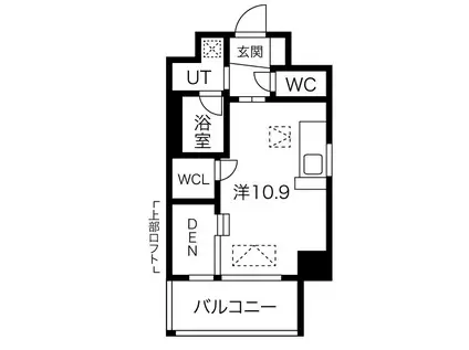 DOLCE VITA 新大阪(ワンルーム/5階)の間取り写真