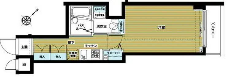 アヴァンティーク東銀座 3階階 間取り