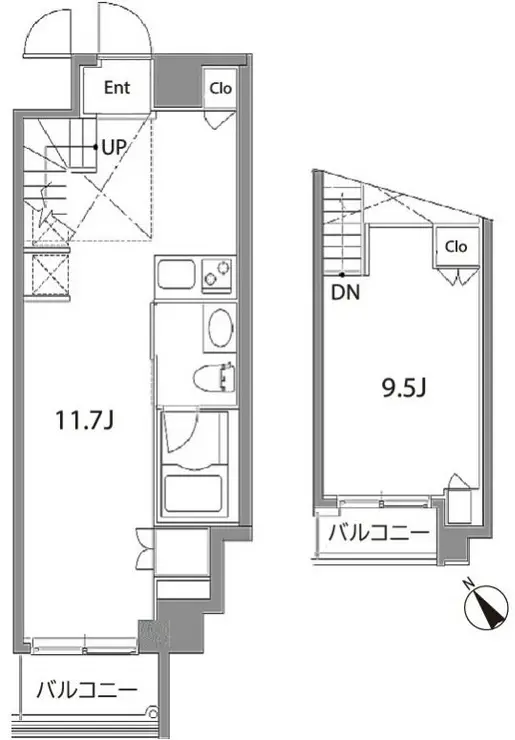 カスタリア中目黒 6階階 間取り