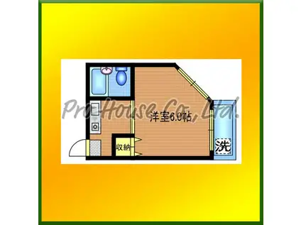 シティファンズ芝久保(1K/1階)の間取り写真