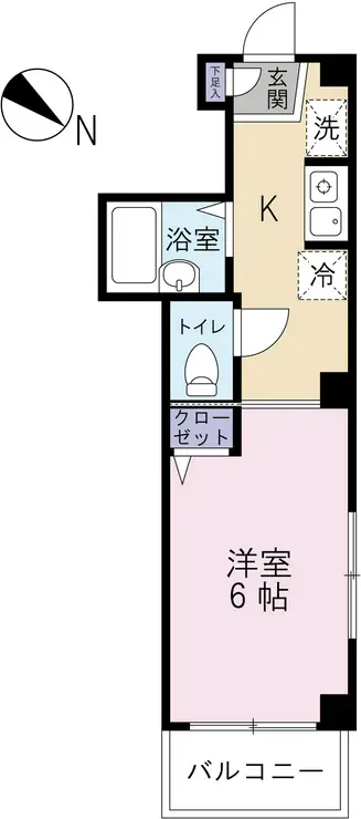 ブローブラン国分寺 6階階 間取り