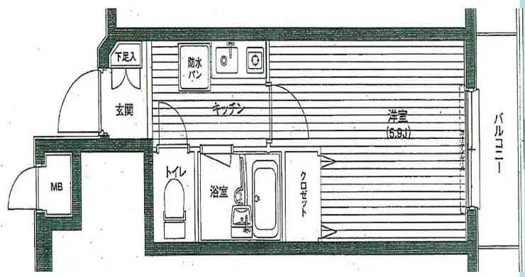 グランジュール目白西 1階階 間取り
