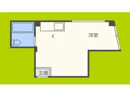 井上ビル(ワンルーム/5階)の間取り写真