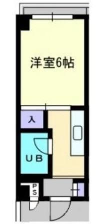 リブ宮脇(1K/2階)の間取り写真