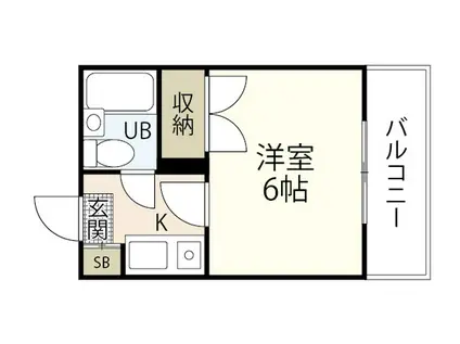 LIEBE光南(1K/1階)の間取り写真