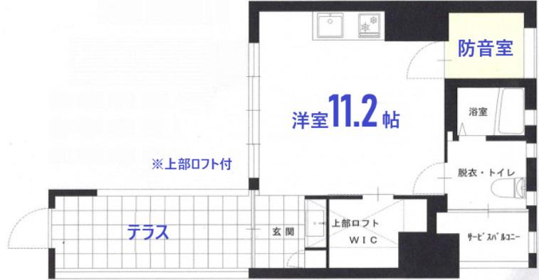 ミルキーウェイ(1SLK/2階)の間取り写真