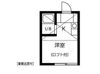 第8紀州ハイツ(ワンルーム/2階)の間取り写真