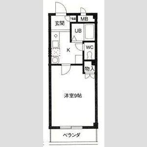 ガーデンハウス(1K/2階)の間取り写真