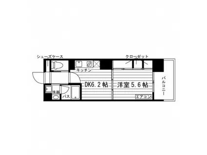 GRAND ETERNA仙台木町通(1DK/8階)の間取り写真