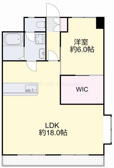 さつきマンション(1LDK/2階)の間取り写真