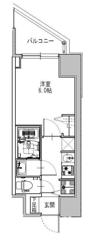S-RESIDENCE堺筋本町UNO(1K/11階)の間取り写真