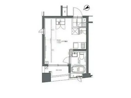 BPRレジデンス人形町(ワンルーム/5階)の間取り写真