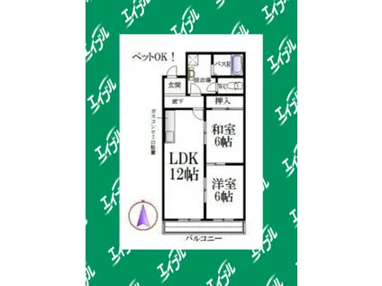 21ST.CENTURY(2LDK/3階)の間取り写真