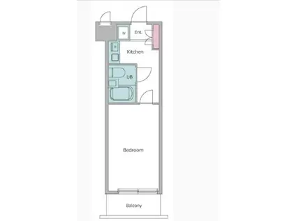 メゾンエクレーレ江古田(1K/1階)の間取り写真