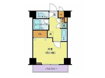 サンパティオ文京千石(1K/1階)の間取り写真