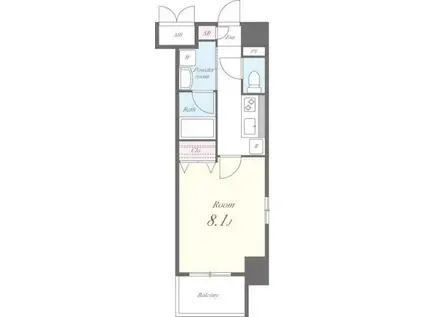 CENTRE RIZIERE(1K/6階)の間取り写真