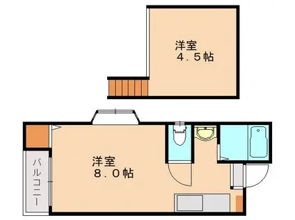 イル・レガーロ住吉I(ワンルーム/1階)の間取り写真