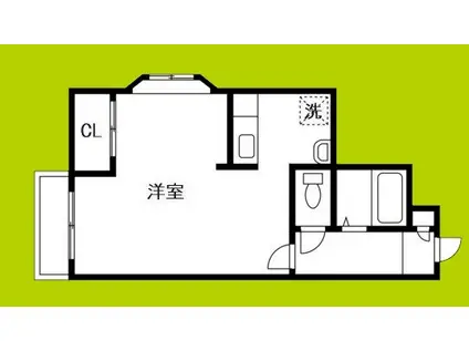 ラパンジール塚本(ワンルーム/6階)の間取り写真