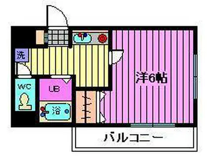 ジョーハイツ(1K/1階)の間取り写真