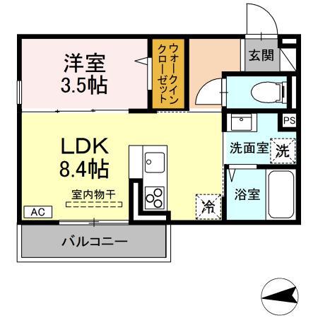 ロイヤルステージ横浜町(1LDK/3階)の間取り写真