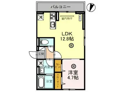 匠乃館 G(1LDK/3階)の間取り写真