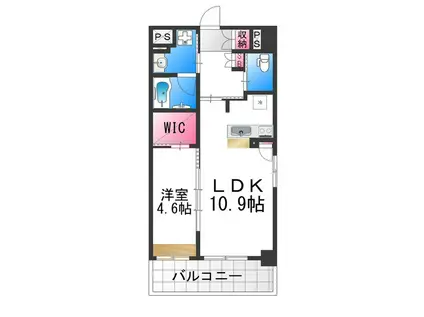 MON MAISON IV(1LDK/9階)の間取り写真