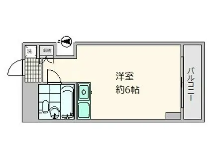 ロゼリウス荻窪(ワンルーム/4階)の間取り写真