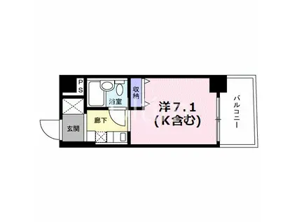 GLOIRE烏丸五条(ワンルーム/9階)の間取り写真