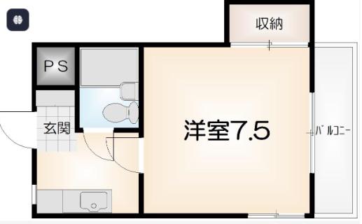 カレッジハウスBUNRI(1K/2階)の間取り写真