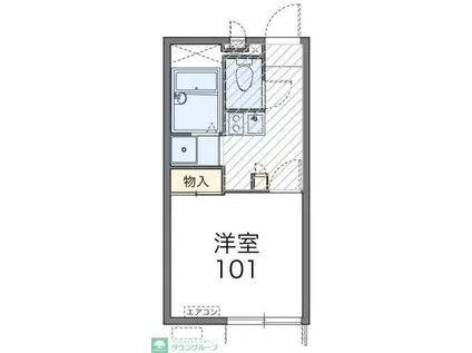 レオパレススペーシア 東池袋(1K/3階)の間取り写真