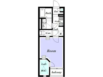 コフレッタ(1K/1階)の間取り写真