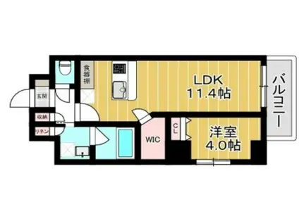 MUM蔵前(1LDK/2階)の間取り写真