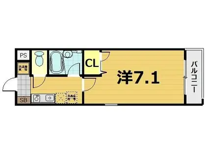 MAISON・K 千石(1K/1階)の間取り写真