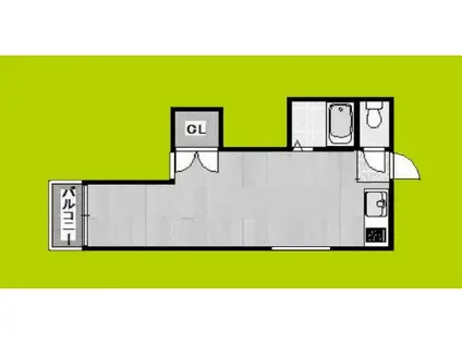 BS11アネックス(ワンルーム/4階)の間取り写真