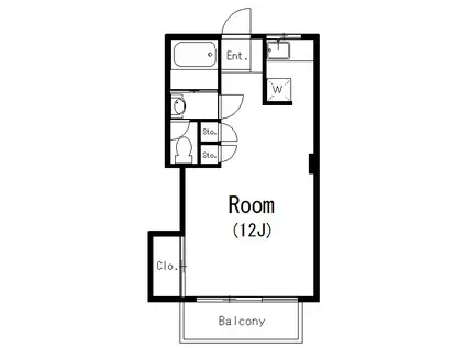 赤坂プリンセスピア(ワンルーム/3階)の間取り写真