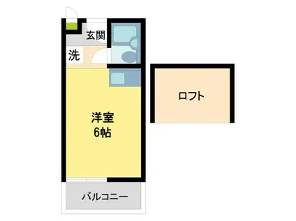 メゾンサクラ14期(ワンルーム/1階)の間取り写真