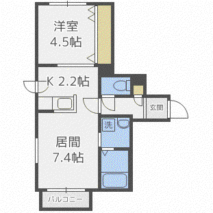 センテナリオL175(1LDK/4階)の間取り写真