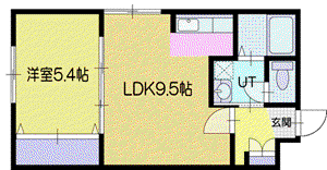 BARREL37(1LDK/1階)の間取り写真