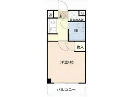 アルビオンシティ東浦和(1K/2階)の間取り写真