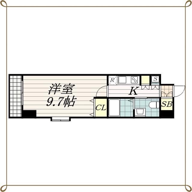 WILL DO 千葉新宿(1K/8階)の間取り写真