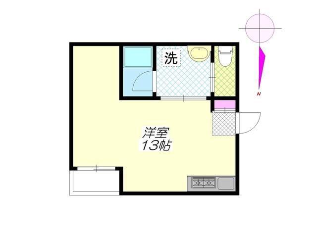 ニュープライム永福マンション(ワンルーム/2階)の間取り写真