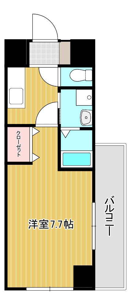 MDIグランコルディール室町(1K/5階)の間取り写真
