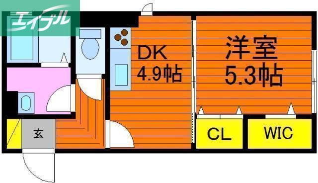 D-ROOMLUXURY2ND(1DK/1階)の間取り写真